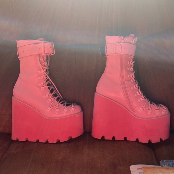 Dolls Kill Shoes Sugar Thrillz Bubblegum Traitor Boots Dolls Kill